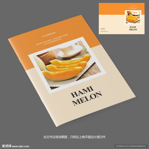 甜蜜之約 哈密瓜產(chǎn)品宣傳畫(huà)冊(cè)封面設(shè)計(jì)